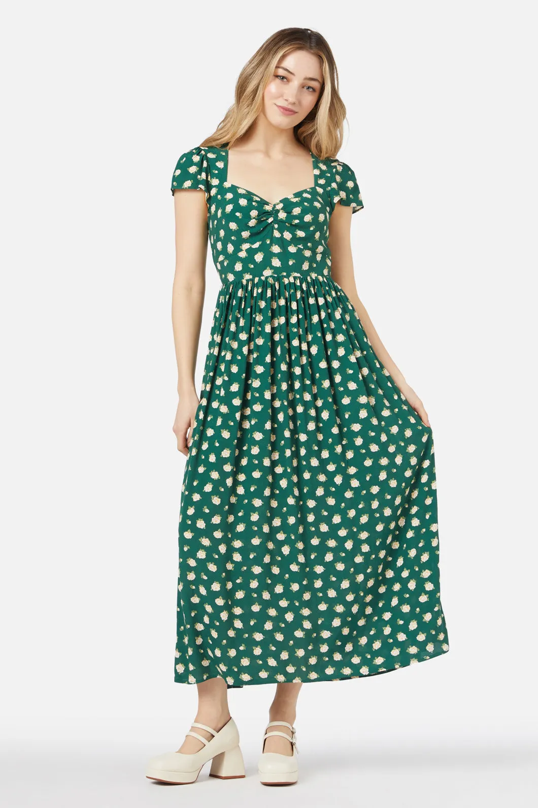 Baby Roses Midi Dress