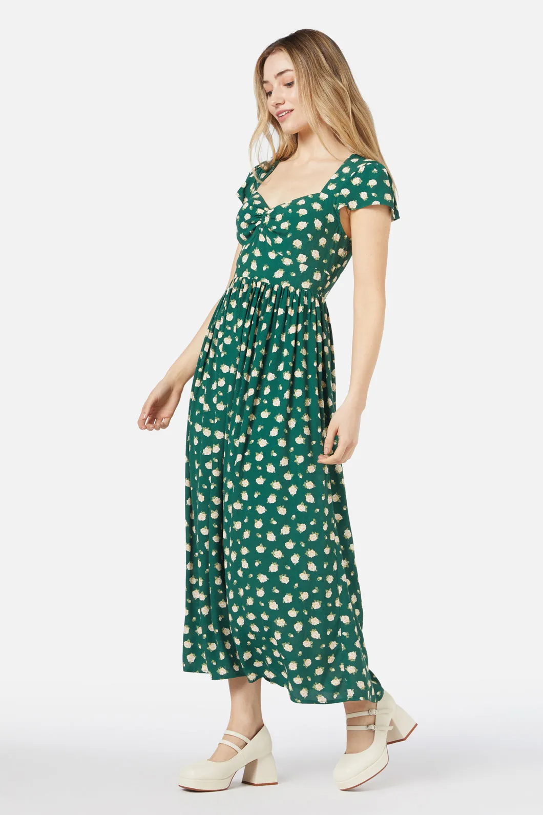 Baby Roses Midi Dress