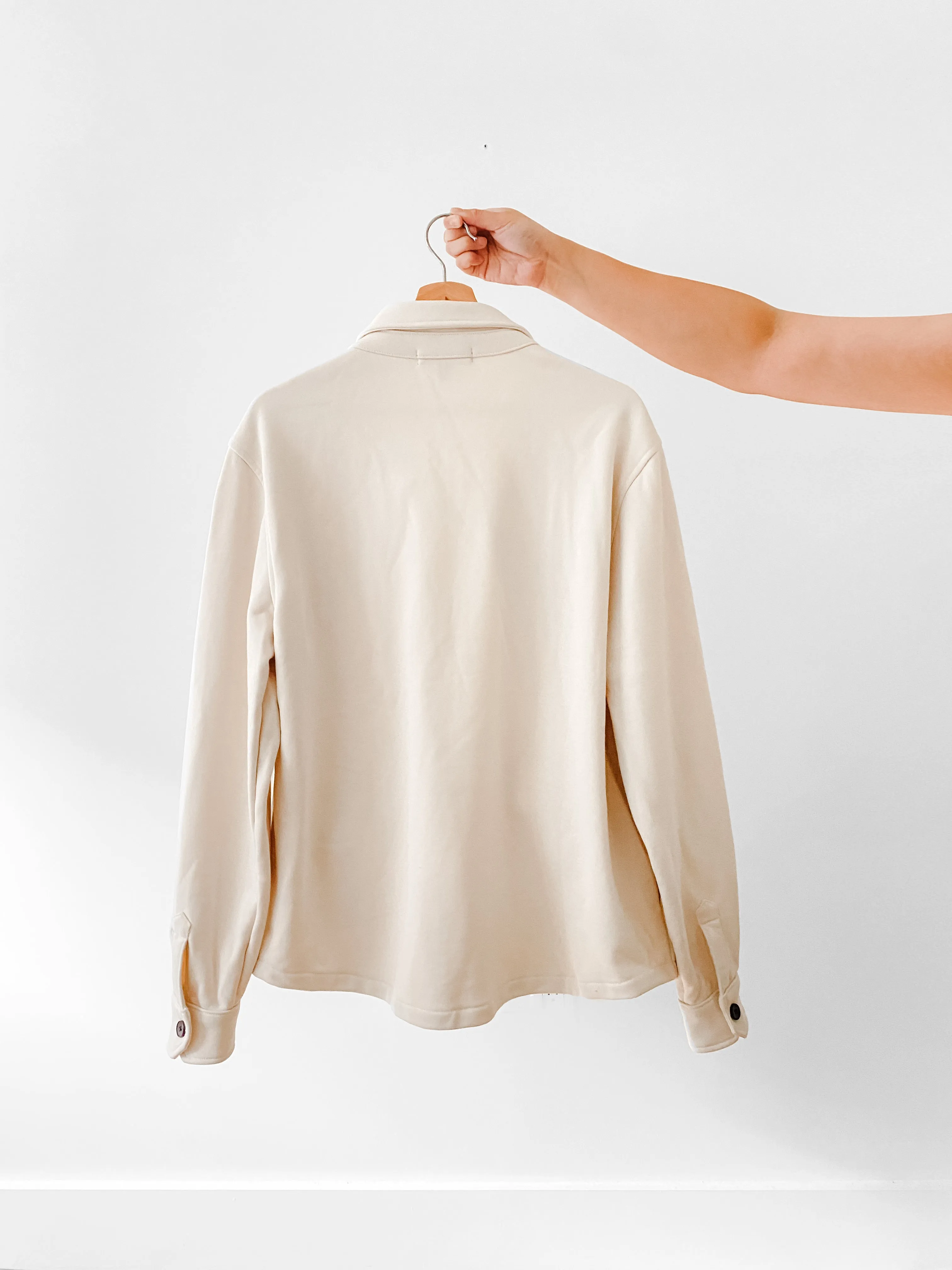 Banana Republic White Shacket (L)