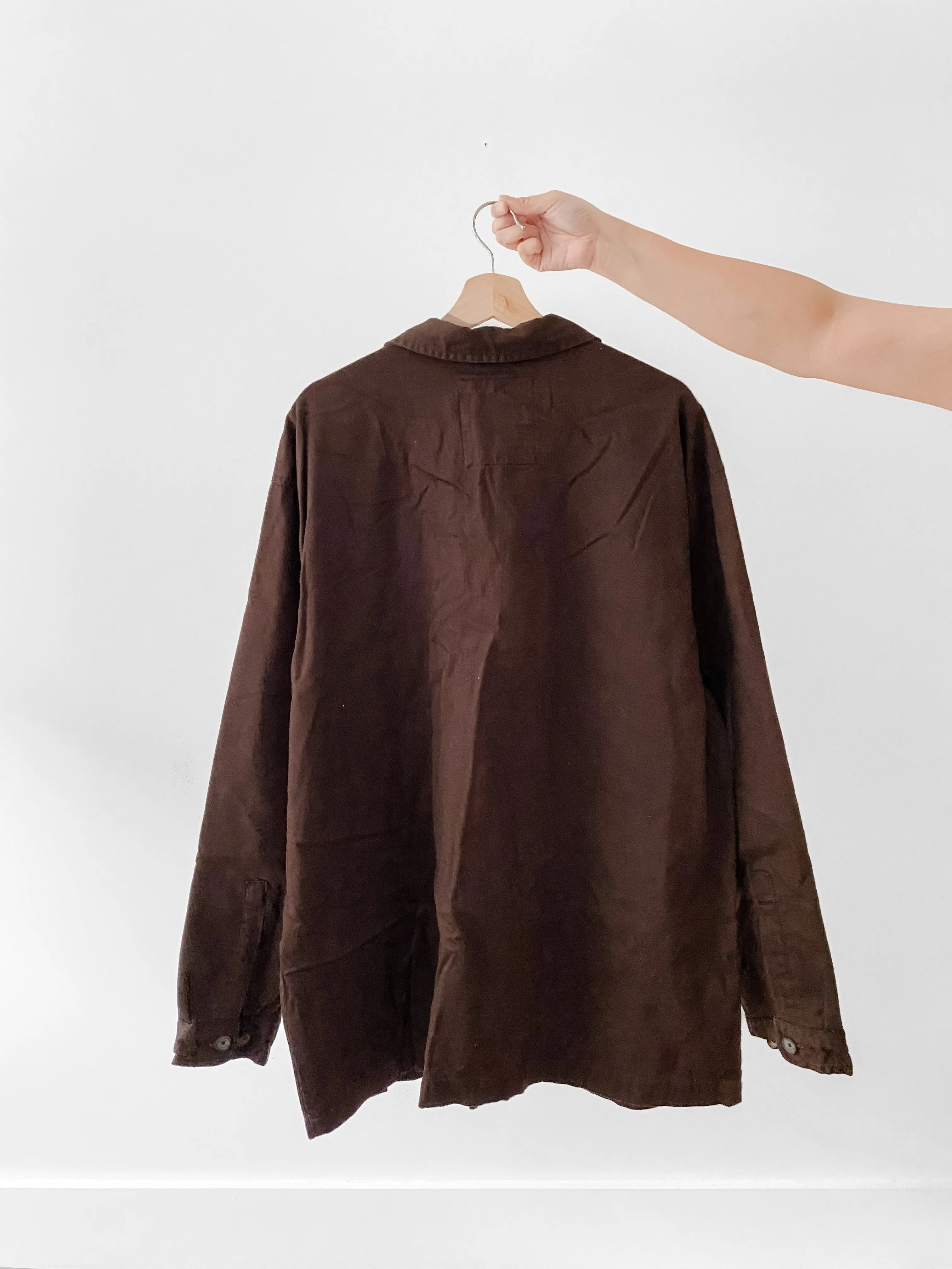 Brown Zip Up Shacket (XL)