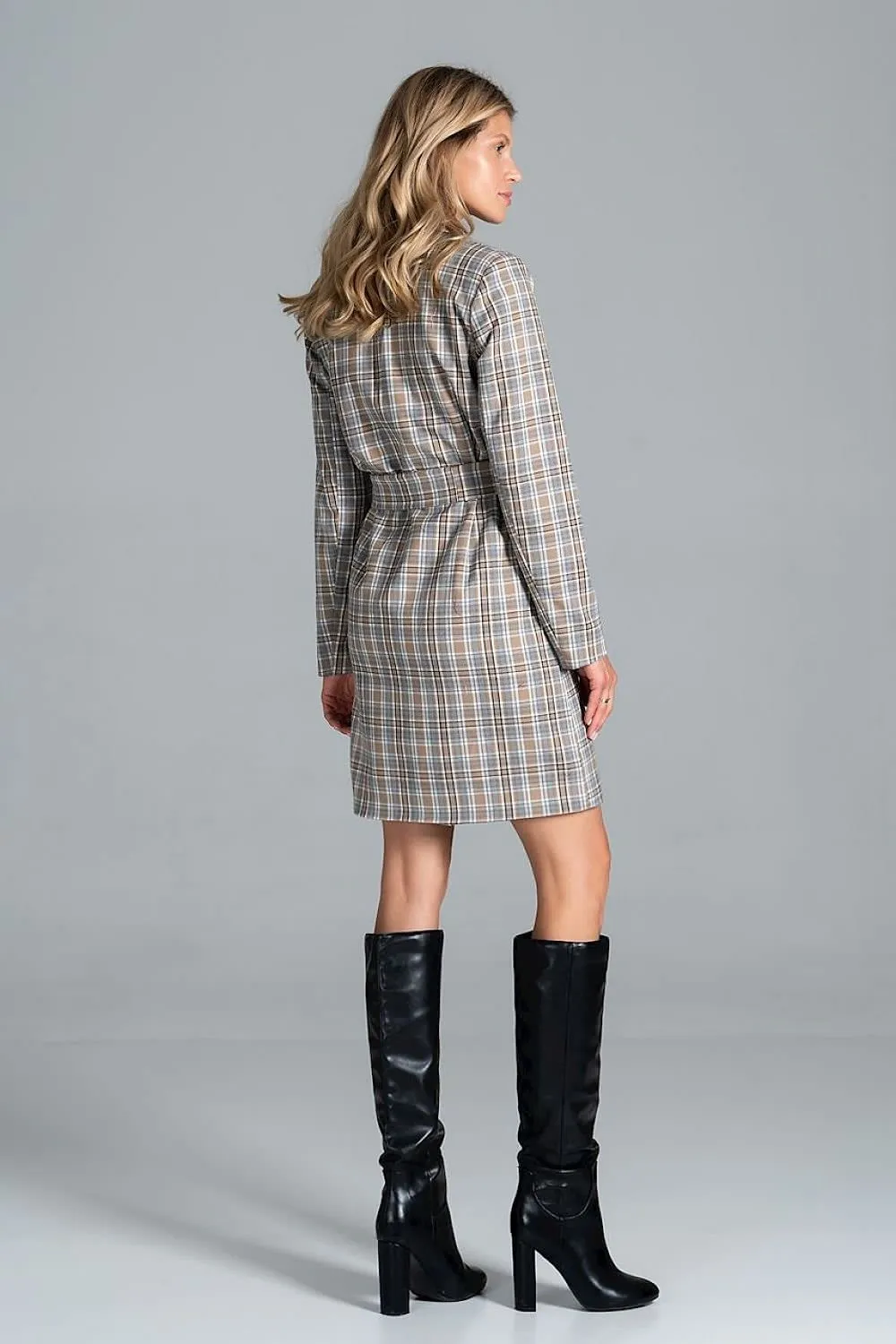 Knee-length Coat With A Jacket Collar, 6-Button Closure Figl