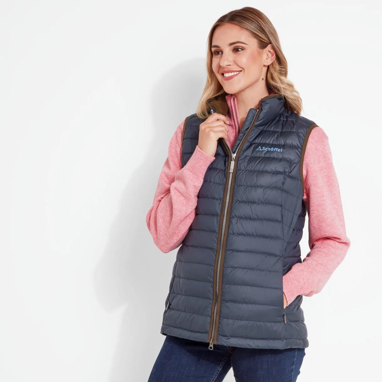 Launde Down Gilet Petrol Blue