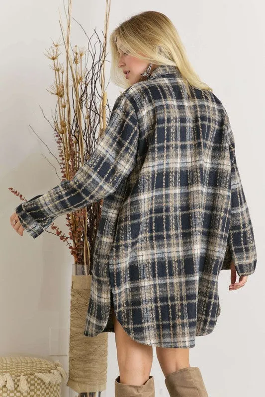 PARKER BUTTON DOWN FLANNEL SHACKET