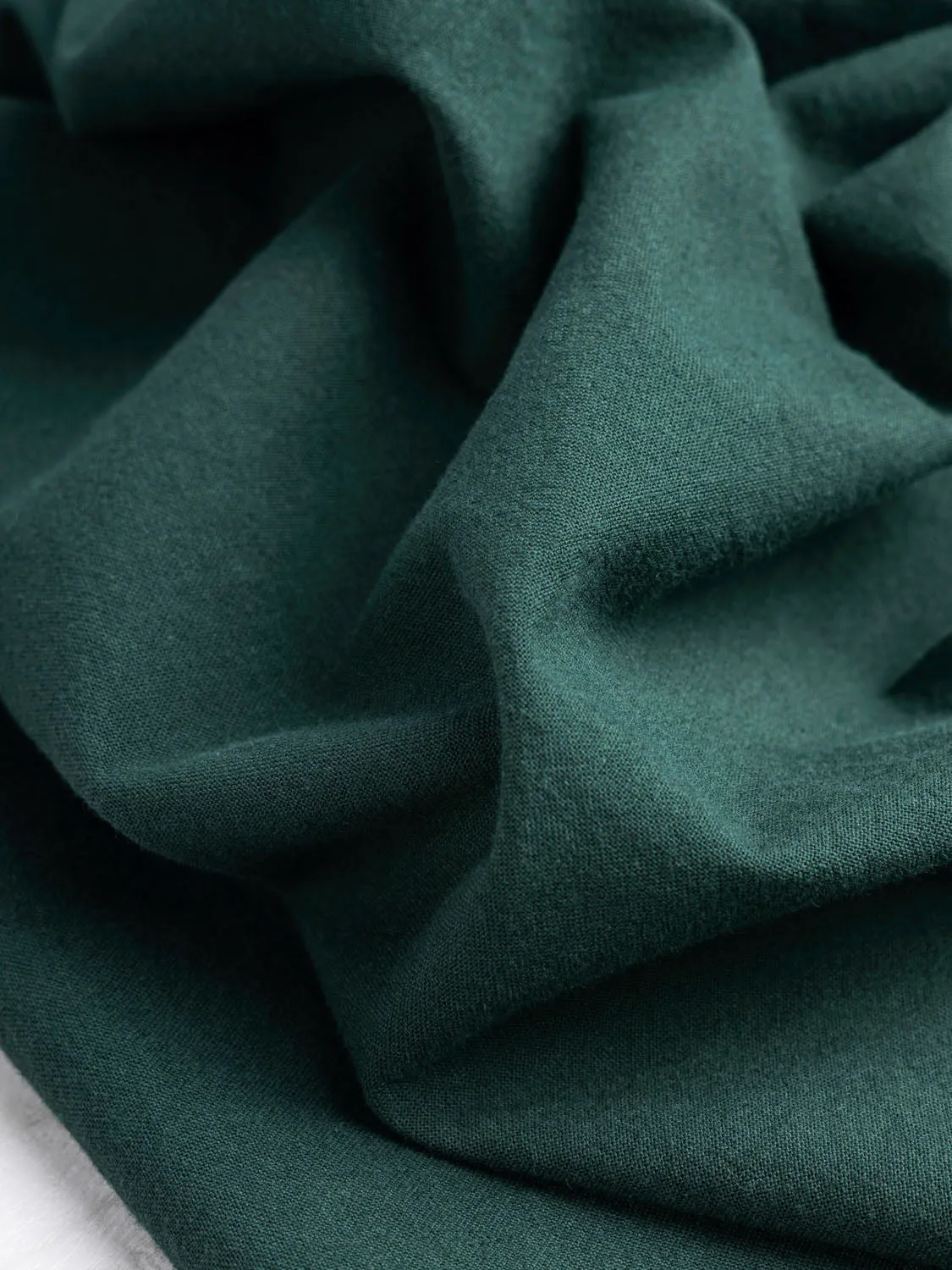 Tumbled Non Stretch Cotton - Forest