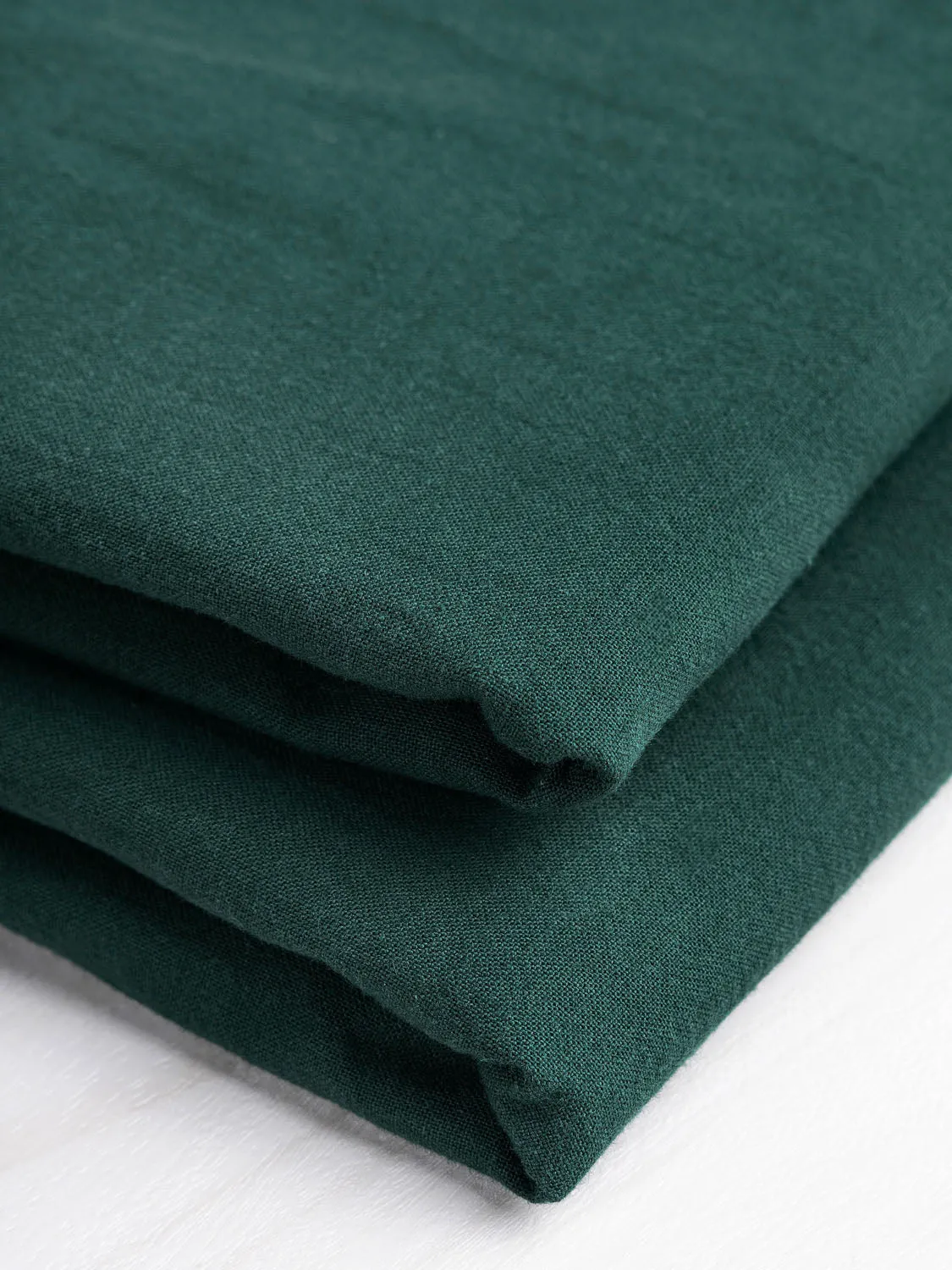 Tumbled Non Stretch Cotton - Forest