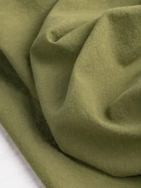Tumbled Non Stretch Cotton - Moss