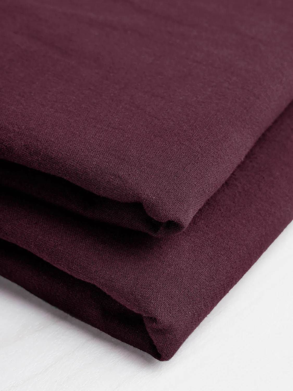 Tumbled Non Stretch Cotton - Mulberry
