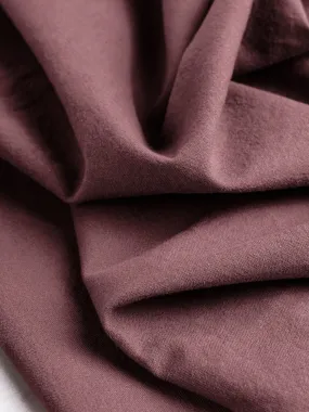 Tumbled Non Stretch Cotton - Plum