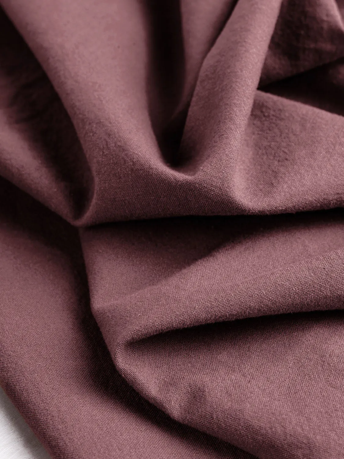 Tumbled Non Stretch Cotton - Plum