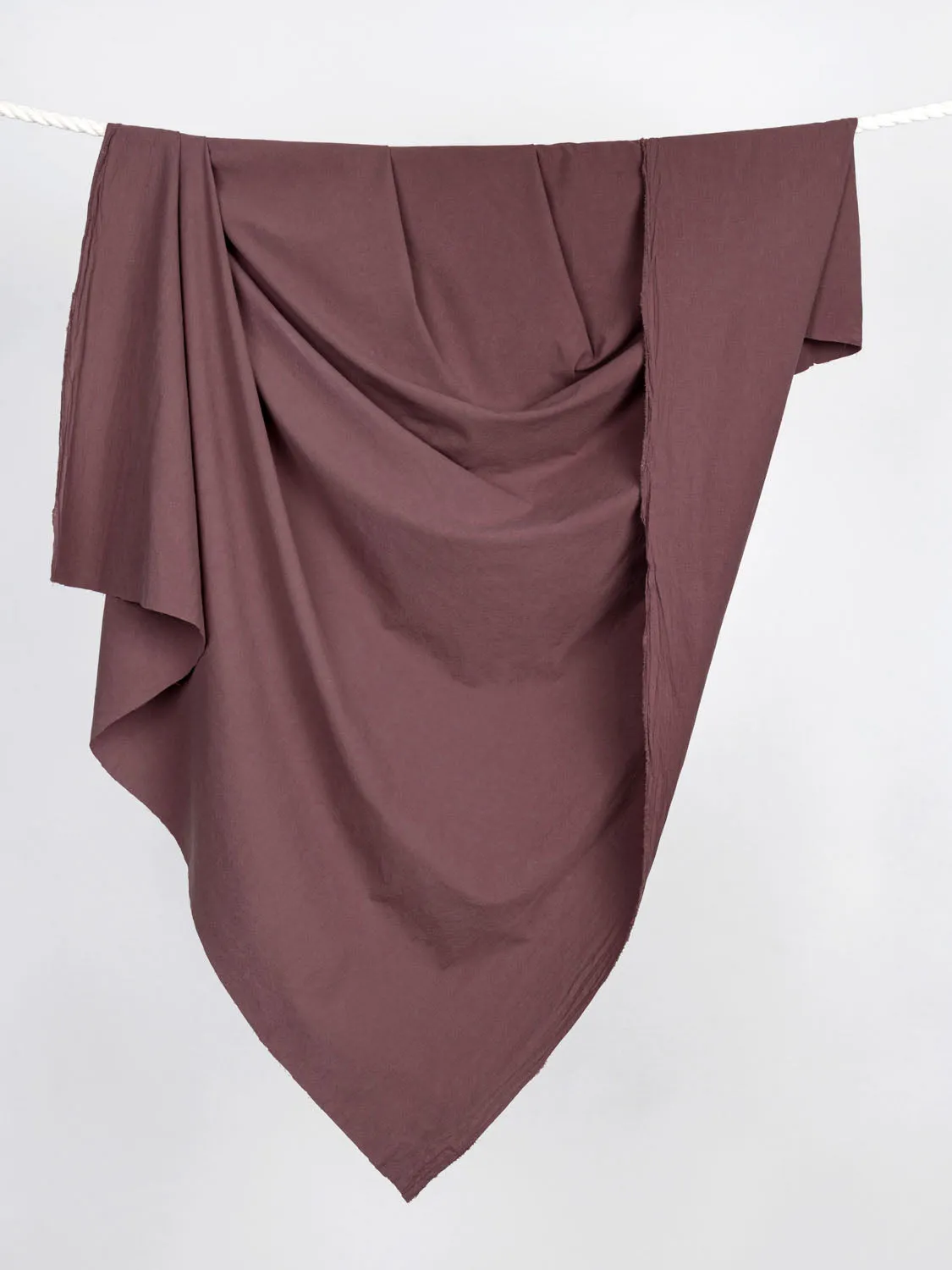 Tumbled Non Stretch Cotton - Plum