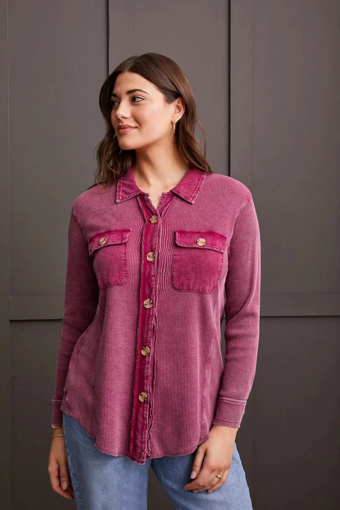 Vintage Wash Cotton Shacket