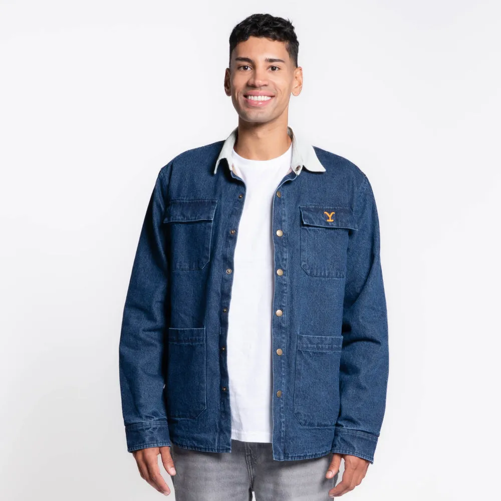 Yellowstone Denim Embroidered Barn Jacket